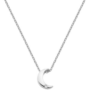 Hot Diamonds Stříbrný náhrdelník s půlměsícem Amulets DP723