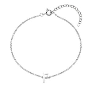 Hot Diamonds Stříbrný náramek s brilianty písmeno "P" Love Letters DL627