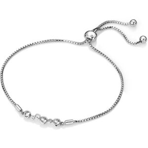 Hot Diamonds Stříbrný náramek s diamantem Tender DL607