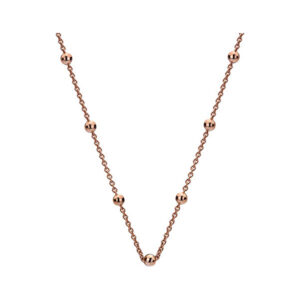 Hot Diamonds Stříbrný řetízek Emozioni Rose Gold Cable with Ball CH004
