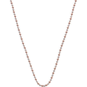 Hot Diamonds Stříbrný řetízek Emozioni Silver and Rose Gold Bead CH021