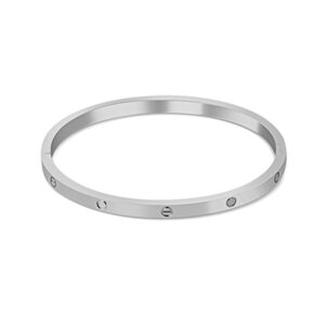 JVD Stylový ocelový pevný náramek SSSB0053XI8BI00