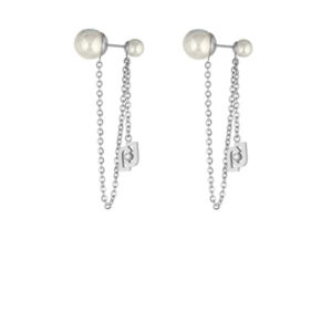 Liu.Jo Elegantní ocelové náušnice s perličkami Icona LJ1667