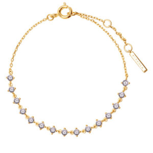 PDPAOLA Elegantní pozlacený náramek se zirkony VICTORIA PU01-108