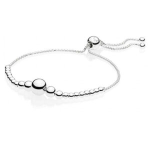 Pandora Stříbrný náramek s korálky 597749 25 cm