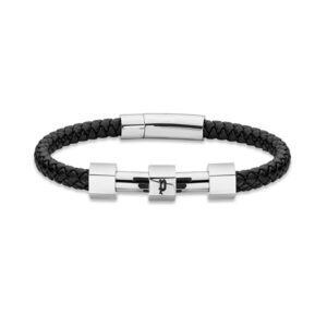 Police Moderní pánský kožený náramek PEAGB211962 21 cm