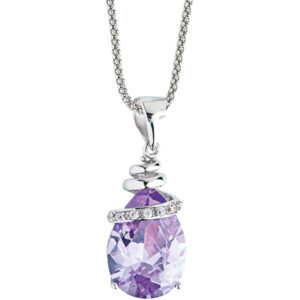 Preciosa Náhrdelník Elegant Violet 5026 56 (řetízek