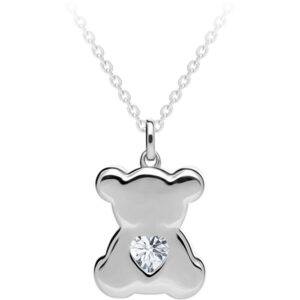 Preciosa Stříbrný náhrdelník Shiny Teddy s kubickou zirkonií Preciosa 5326 00 (řetízek