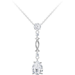 Preciosa Úžasný stříbrný náhrdelník Mongona s kubickou zirkonií Preciosa 5324 00
