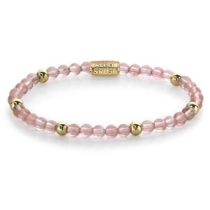 Rebel&Rose Jemný korálkový náramek Cherry Rose RR-40062-G 17