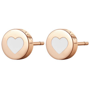 S`Agapõ Moderní ocelové náušnice srdce CLICK SCK56