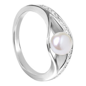 Silver Cat Stříbrný prsten s perlou SC296 58 mm
