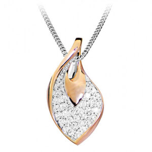 Silver Cat Stylový bicolor náhrdelník se zirkony SC418