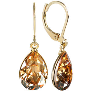 Troli Náušnice Pear Golden Shadow