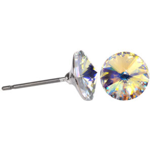 Levien Jemné peckové náušnice Rivoli Crystal AB