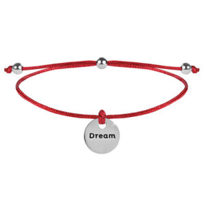 Troli Šňůrkový náramek Dream červená/ocelová