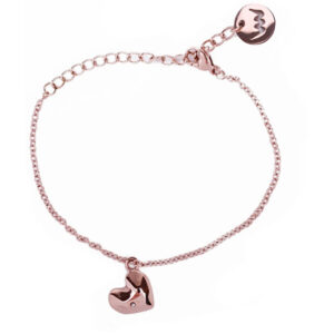 Vuch Bronzový náramek se srdíčkem Little Passion Gold