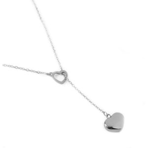 Vuch Romantický ocelový náhrdelník Sweet Heart Silver