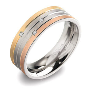 Boccia Titanium Titanový prsten s brilianty 0135-02 58 mm