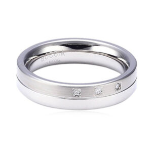 Boccia Titanium Titanový snubní prsten s diamanty 0129-03 63 mm