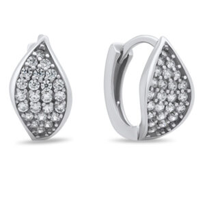 Brilio Silver Nadčasové stříbrné náušnice se zirkony EA255W