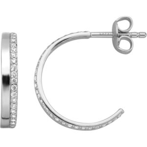 Esprit Stříbrné náušnice kroužky s krystaly ESER00941100