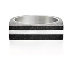 Gravelli Betonový prsten antracitový Stamp Steel GJRUSSA004 63 mm