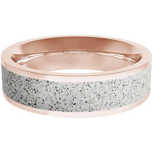 Gravelli Prsten s betonem Fusion Bold bronzová/šedá GJRWRGG111 66 mm