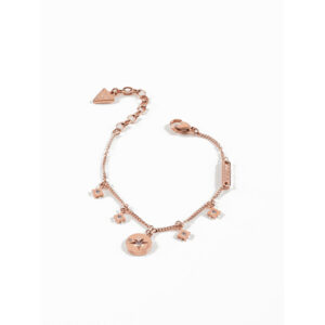 Guess Módní bronzový náramek s krystaly Wanderlust UBB20032 18 cm