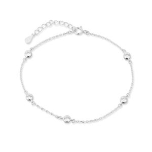 JVD Jemný stříbrný náramek se zirkony SVLB0219XH2BI18