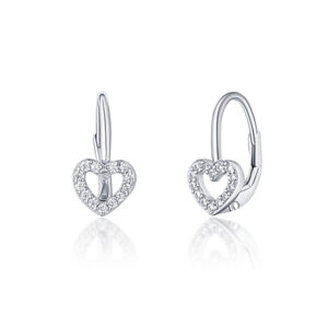 JVD Romantické náušnice se zirkony Srdíčka SVLE1129XH2BI00