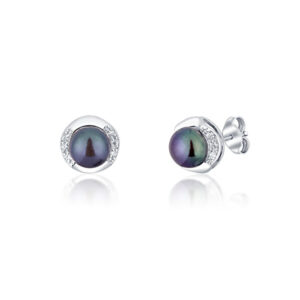 JVD Stříbrné náušnice pecky s perlami SVLE0176S69P300