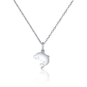 JVD Stříbrný náhrdelník s delfínem SVLN0394SH2DE38