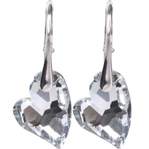 Levien Romantické náušnice Heart D2Y Crystal