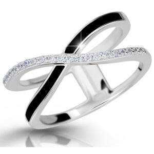 Modesi Moderní stříbrný prsten M11079 56 mm