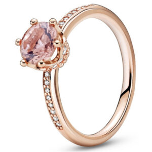 Pandora Bronzový prsten s kamínky 188289C01 50 mm