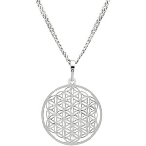 Praqia Stříbrný náhrdelník Mandala KO1785m_CU050_50_RH  (řetízek