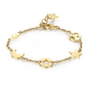 S`Agapõ Zdobný ocelový náramek SHD12