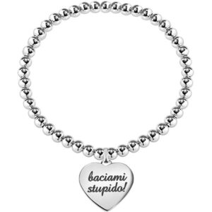 Sector Ocelový korálkový náramek se srdíčkem Emotion SAPW05