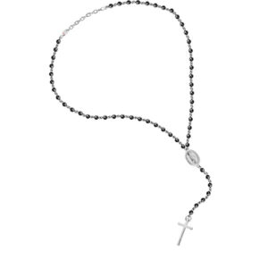 Sector Stylový ocelový náhrdelník s onyxem Spirit SZQ22