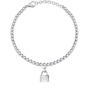 Sector Třpytivý ocelový náramek s přívěskem Tennis SANN21