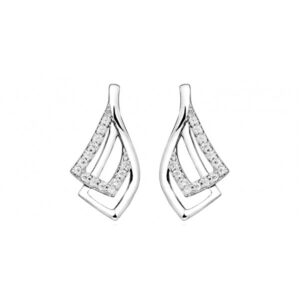 Silver Cat Elegantní náušnice se zirkony SC372