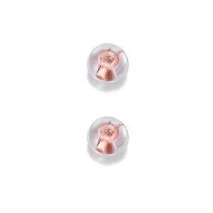 Troli Uzávěr na náušnice 2 kusy - 1 pár Silicone Rose Gold