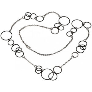 Boccia Titanium Černý titanový náhrdelník 0853-03