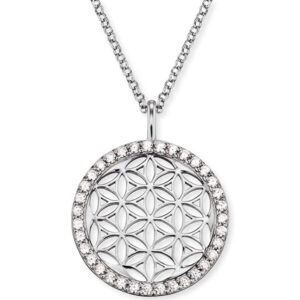 Engelsrufer Stříbrný náhrdelník Květ života se zirkony ERN-LILLIFL-ZI