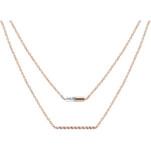 Esprit Vrstvený bronzový náhrdelník ESPRIT-JW52913 ROSE