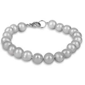 JwL Luxury Pearls Náramek z pravých šedých perel JL0359
