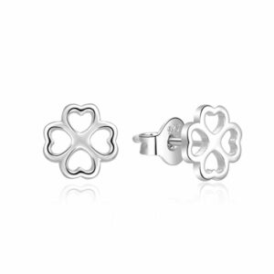 MOISS Půvabné stříbrné náušnice pro štěstí E0002353