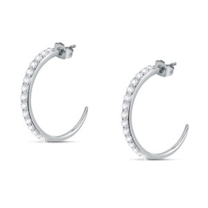 Morellato Blýštivé ocelové kruhové náušnice Poetica SAUZ33