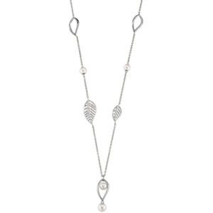 Morellato Romantický náhrdelník s pravými perlami Foglia SAKH10